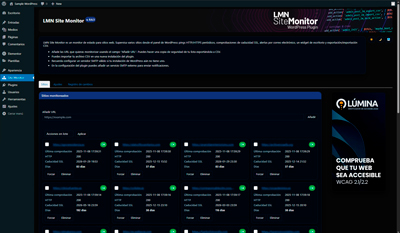 LMN Site Monitor screenshot